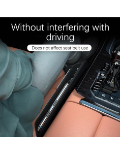 Organizador de Espacio entre Asientos CrowdJoy SNH-1 Cuero Negro 2