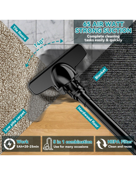 Aspiradora Inalámbrica KXX 500W para Batería Makita 18V