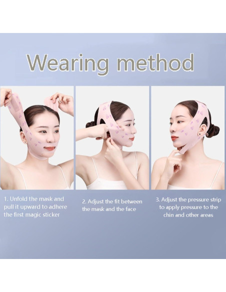 Correa de levantamiento facial TTLECOK para papada y mandíbula