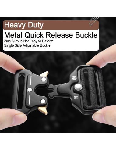 Hebilla Táctica de Metal ManTangSun 3/4" Aleación Zinc