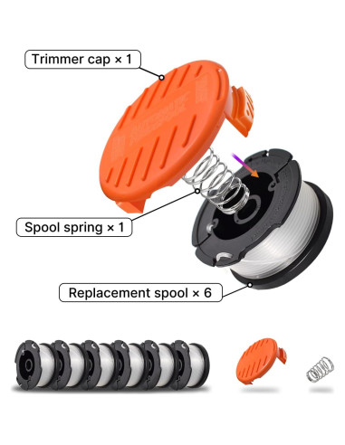 Cuerda AF-100 RISELION para Desmalezadora Black and Decker 9.14m