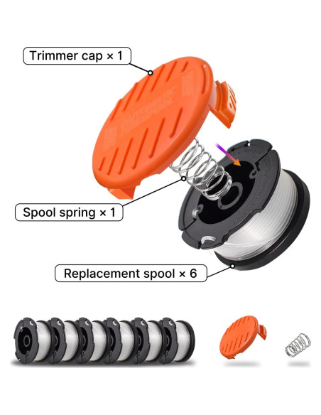Cuerda AF-100 RISELION para Desmalezadora Black and Decker 9.14m