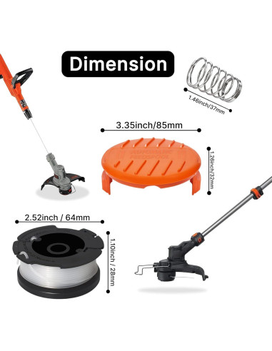 Cuerda AF-100 RISELION para Desmalezadora Black and Decker 9.14m