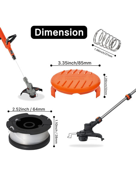 Cuerda AF-100 RISELION para Desmalezadora Black and Decker 9.14m