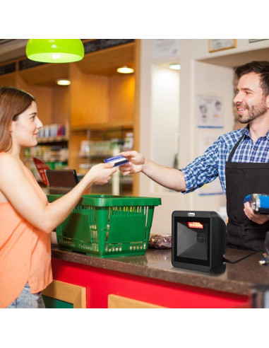 Escáner de Códigos de Barras 2D Eyoyo EY-8550 Automático USB