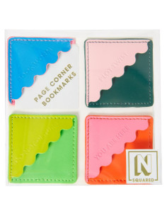 Marcadores de Página Esquina C.R. Gibson 4 Piezas Multicolor
