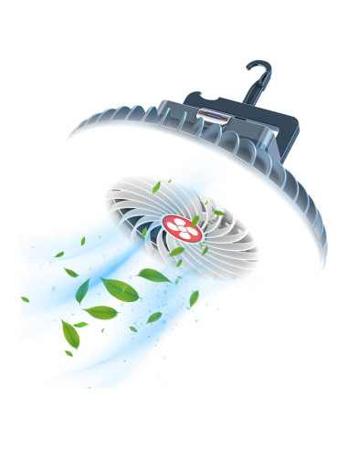 Ventilador de Camping Portátil XTAUTO con Linterna LED 4000mAh