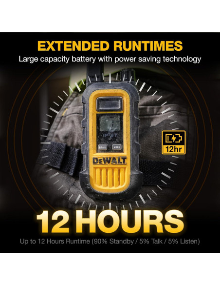 Walkie Talkies DEWALT DXFRS300 1W Impermeables Paquete 6