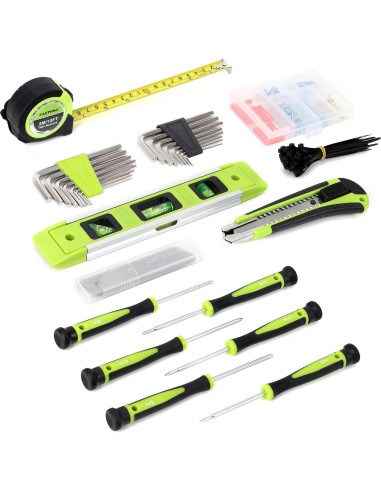 Juego de Herramientas FASTPRO 215 Piezas con Bolsa 30.48 cm Verde