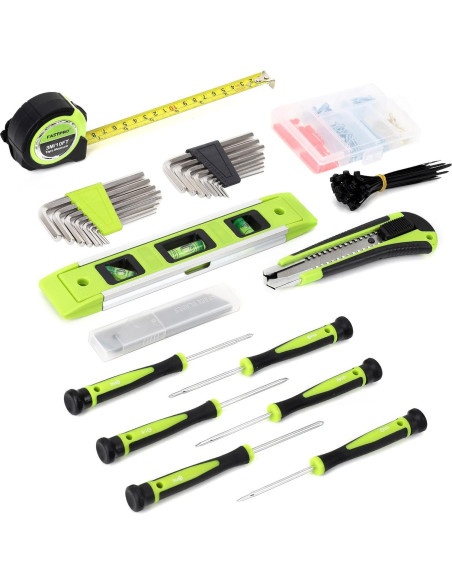 Juego de Herramientas FASTPRO 215 Piezas con Bolsa 30.48 cm Verde