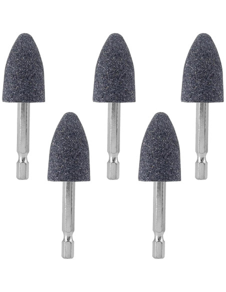 5 Puntas de Taladro Abrasivas Aracombie para Piedra 6.35mm