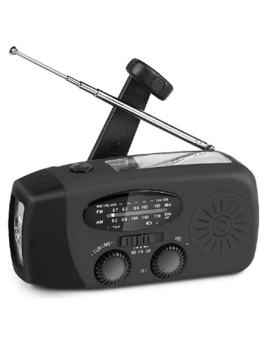 Radio de Emergencia Solar Accinouter 2000mAh AM/FM NOAA