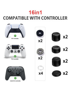 Grip Antideslizante ZHI-NYLLDJS para Joystick PS5/4 y Switch Pro 2