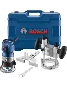 Router de Palma Bosch GKF125CEPK 1.25 HP con Guías RA1128 2