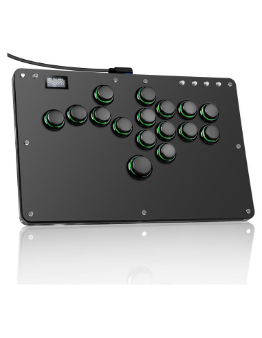 Controlador Arcade Sehawei R16 con RGB y 16 Botones para PC/PS3/PS4/Switch