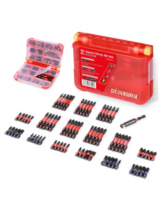 Juego de 76 Piezas de Puntas de Destornillador GEINXURN S2