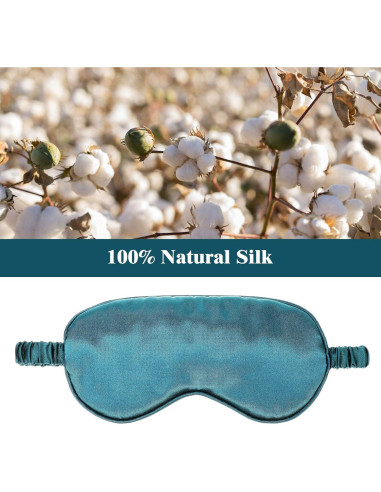 Conjunto de Máscara de Dormir de Seda Geyoga - 2 Antifaces y Tapones