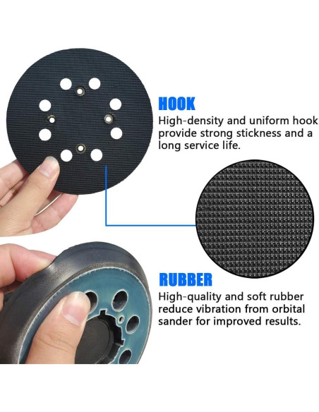 Pad de Lijadora 5" Donanim para DeWalt DWE6423 DWE6421