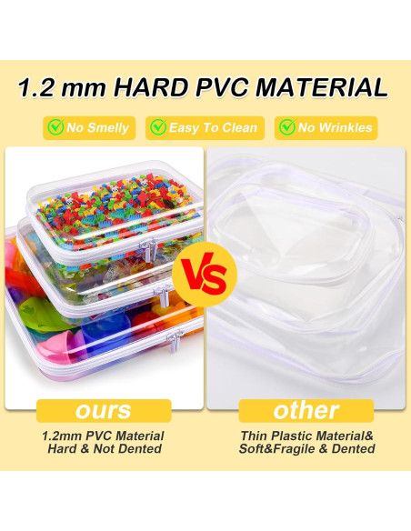 Funda Dura Transparente AOBOPLE con Cremallera - Almacenamiento Juguetes Funda Dura Transparente AOBOPLE con Cremallera - Almacenamiento Juguetes