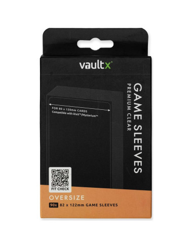 Fundas Oversize Vault X 80x120mm - 90pcs Protección Premium