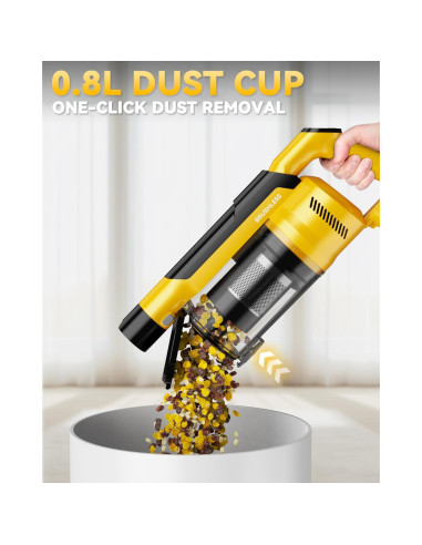 Aspiradora Inalámbrica VAXCANZE 350W HEPA 6 en 1 para De-Walt