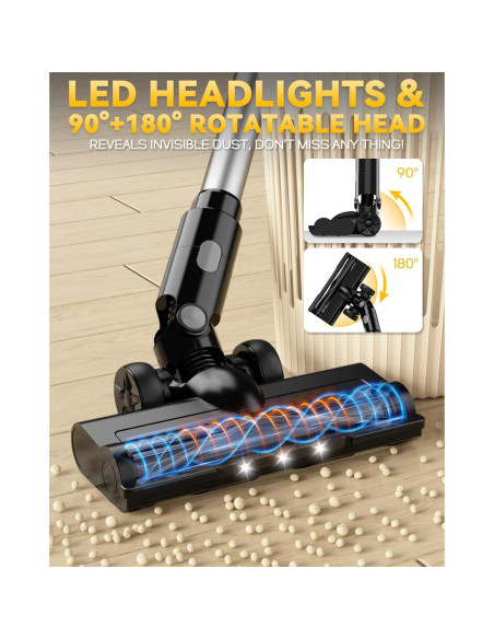 Aspiradora Inalámbrica VAXCANZE 350W HEPA 6 en 1 para De-Walt Aspiradora Inalámbrica VAXCANZE 350W HEPA 6 en 1 para De-Walt