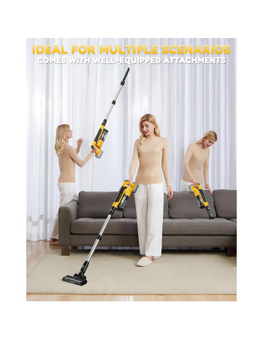 Aspiradora Inalámbrica VAXCANZE 350W HEPA 6 en 1 para De-Walt