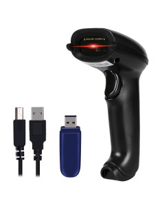 Escáner de Código de Barras Inalámbrico WoneNice WN6300 - 30m, USB Plug & Play, Compatible con Windows y Linux