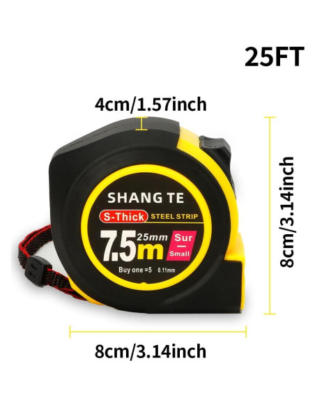 Cinta Métrica 10 metros UnslQonds - Paquete de 2 unidades