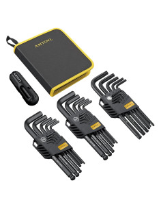 Juego de Llaves Allen 27PCS AMTOVL Métricas y SAE con Mango en T