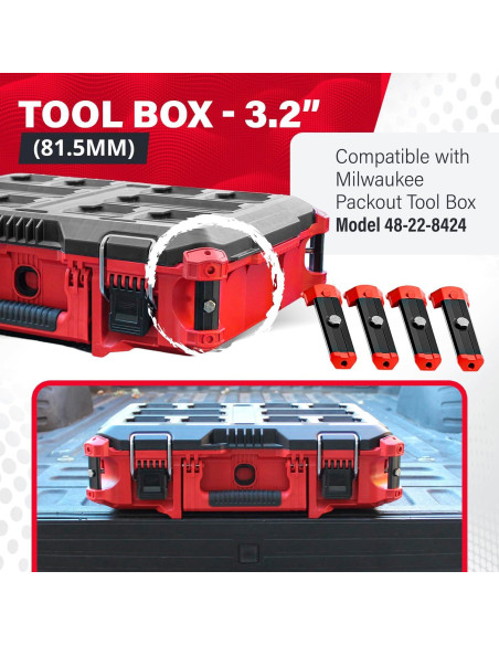 Rieles de Reemplazo Alpha para Milwaukee Packout 81.5mm