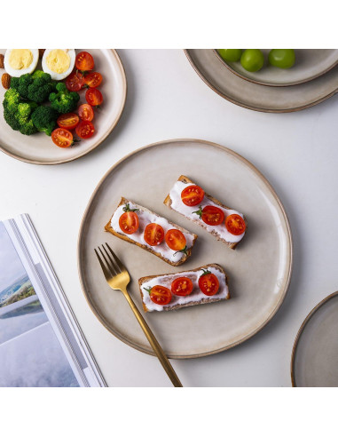 Conjunto de Vajilla de Cerámica AmorArc 12 Piezas para 4 Personas