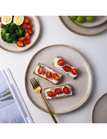 Conjunto de Vajilla de Cerámica AmorArc 12 Piezas para 4 Personas