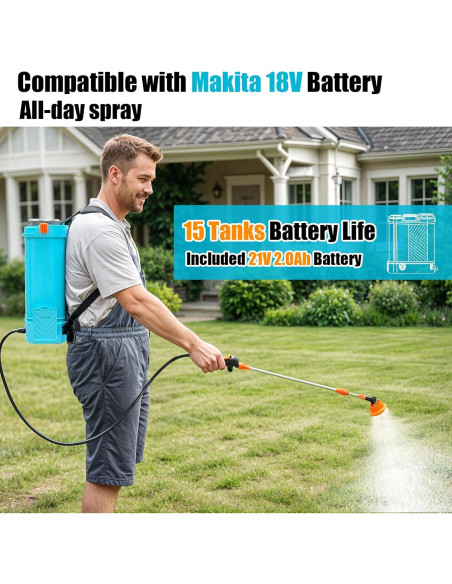 Pulverizador de Mochila Eléctrico SideKing SK3000B 12.1L