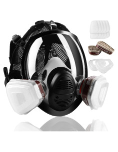Máscara de Gas Reutilizable con Filtro Carbón Activado