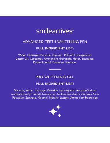Kit Blanqueamiento Dental Smileactives 14.79 ml x 2 - Efecto Rápido