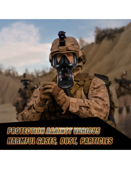 Máscara de Gas HANUU Táctica Militar con Filtro 40mm