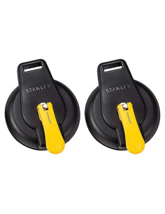 Ventosa STANLEY S4004 Negra/Amarilla - Soporta 90.72 kg (Paquete de 2)