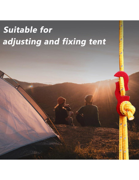 30 Pcs Ajustadores de Cuerda de Aluminio LUYADIN para Camping