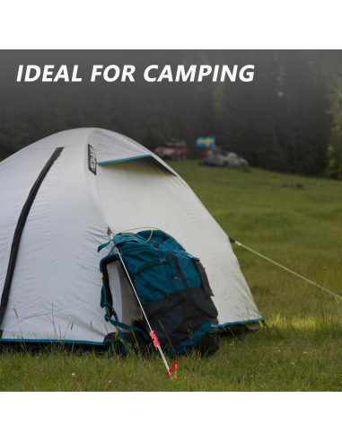 30 Pcs Ajustadores de Cuerda de Aluminio LUYADIN para Camping