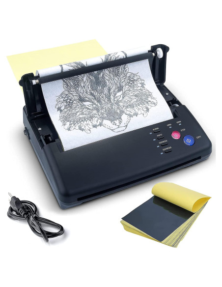 Máquina Copiadora Térmica de Plantillas de Tatuaje Sacnahe - Negro