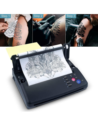 Máquina Copiadora Térmica de Plantillas de Tatuaje Sacnahe - Negro
