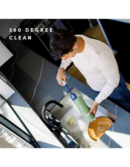 Set de Cepillos 2 en 1 Scotch-Brite BRiTE para Botellas y Popotes