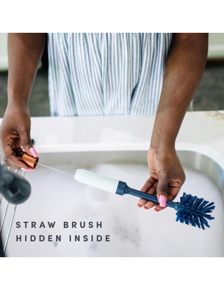 Set de Cepillos 2 en 1 Scotch-Brite BRiTE para Botellas y Popotes