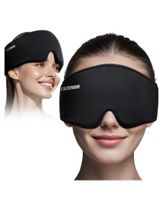Máscara de Gel Frío para Ojos FACEMOON - Alivio Ojeras y Migrañas