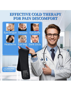 Máscara de Gel Frío para Ojos FACEMOON - Alivio Ojeras y Migrañas 2