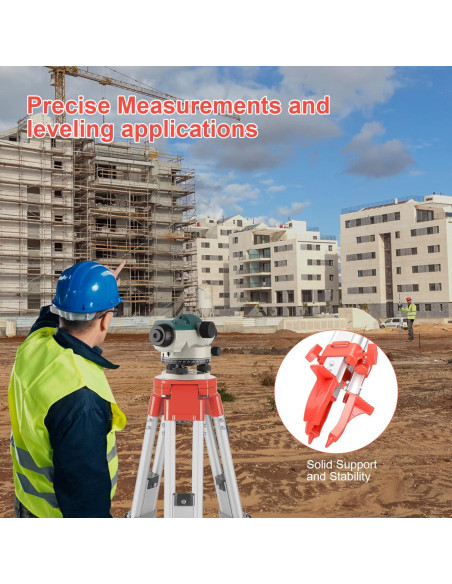 Nivel Óptico Automático KEZERS 32X con Trípode y Vara 2.74m