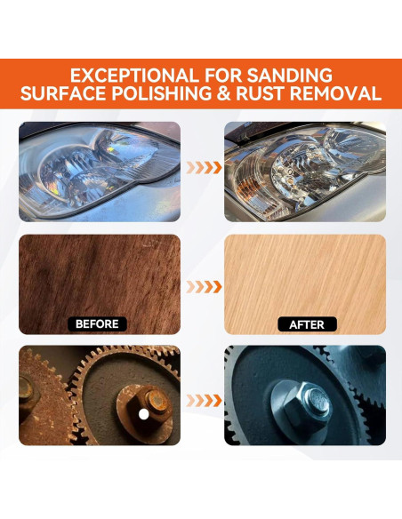 Conjunto de Discos de Lijado Aolabela 46 Piezas 5 cm Cambio Rápido