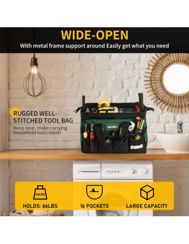 Bolsa de Herramientas 40.64cm Kurznoch con 16 Bolsillos