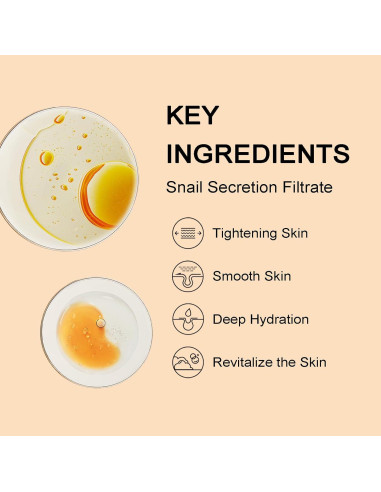 Kit de Cuidado de Piel con Mucina de Caracol ISHERBIN 5 Piezas